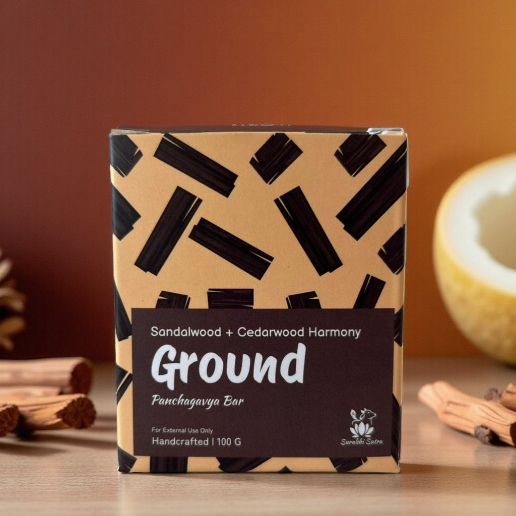 Cedarwood + Sandalwood Harmony – Panchagavya Soap with Woody Essence
